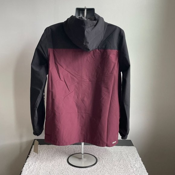 VANS SKATEBOARDING OFF THE STACK HOODED RAIN JACKET BUTTON UP MEN'S SIZE MEDIUM - Picture 9 of 9